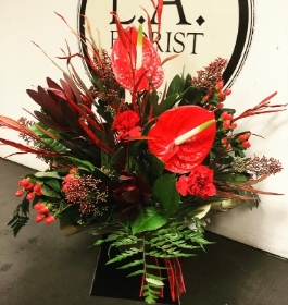 Crimson Christmas Arrangement